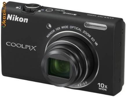 Aparat foto digital Nikon Coolpix S6200, 16MP, Negru foto mare