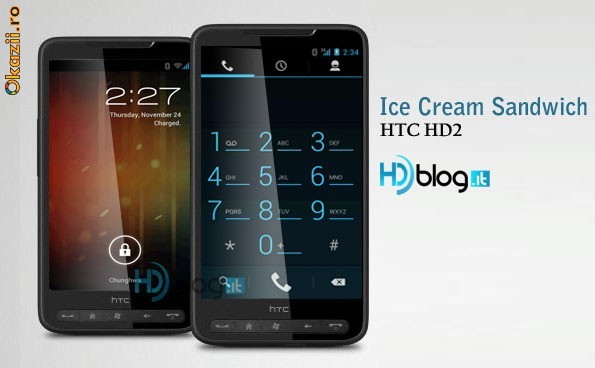 Vand HTC HD2 cu Android Ice Cream Sndwich - stare f buna foto mare