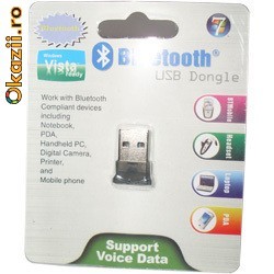 Bluetooth V2.0+EDR USB mini-dongle, ( BTD-06H ) foto mare