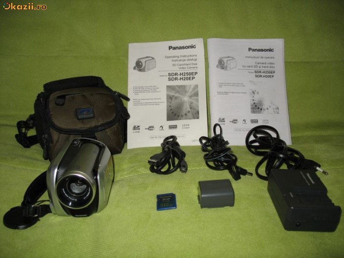 Vand/Schimb Camera video Panasonic SDR H20-EP-S aproape noua! Inregistrare pe HDD 30 Gb/SD/SDHC Card foto mare