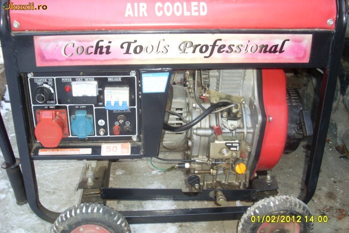 VAND GENERATOR DIESEL 5.5KW,380V,220V SI 12V... foto mare