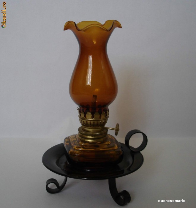 Lampa gaz / petrol sticla foto mare
