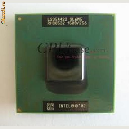Procesor laptop folosit Intel Mobile Celeron 1500 MHz SL6M5 foto mare