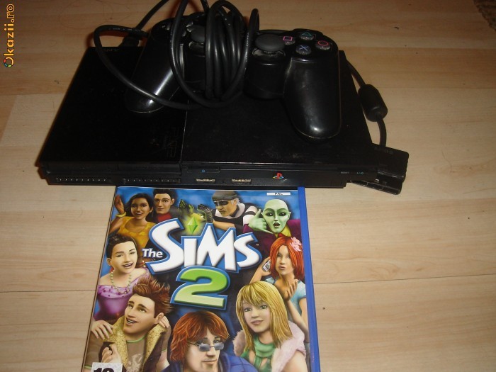 consola playstation 2 slim / ps2 slim / model 75004 foto mare