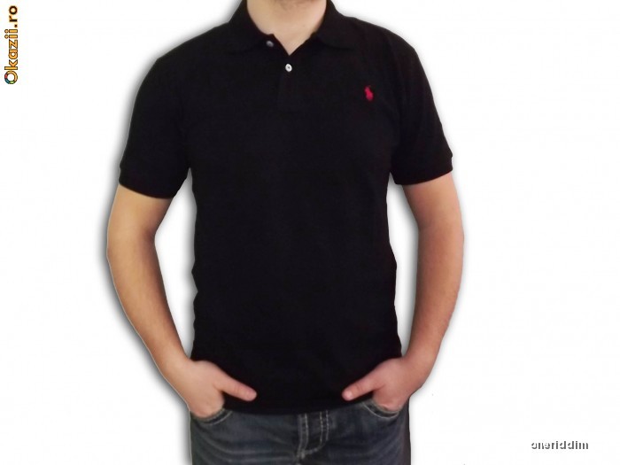 Tricou ralph Lauren ( negru) -small pony foto mare