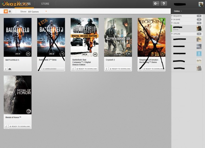 Cont Origin EA cu Battlefield 3 , Crysis 2 , Battlefield Bad company 2 , MOH. foto mare