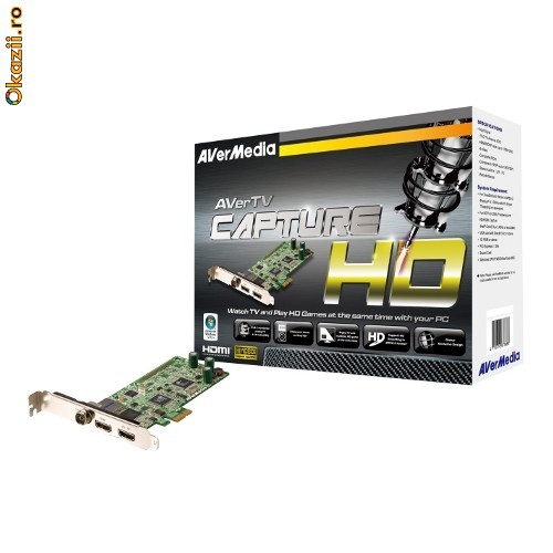 Tuner TV Avermedia Capture-HD, PCI-E foto mare