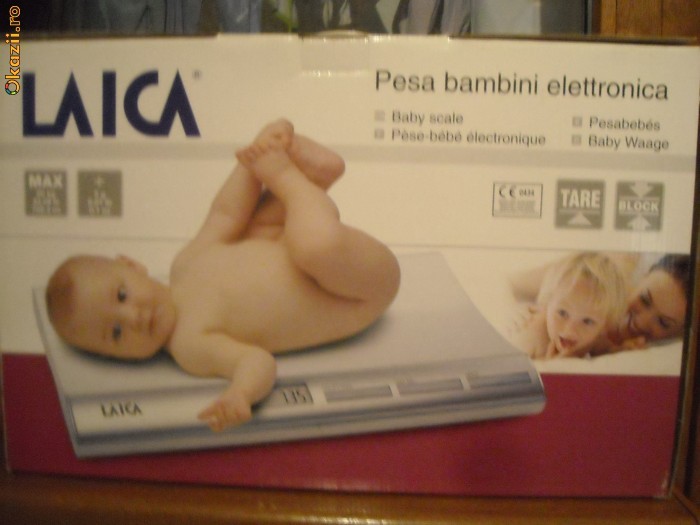 Vand cantar bebe model  Laica  PS 3001W-alb foto mare