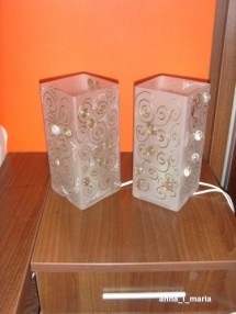 Set Lampi noptiera Deco UNICAT foto Set Lampi noptiera Deco UNICAT foto