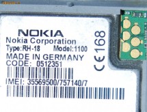 Vand Nokia 1100 rh-18 germania, IMPECABIL foto