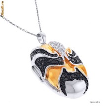 SUPER: lantisor ag pandativ masca japoneza 0.5ct diamante ++ foto