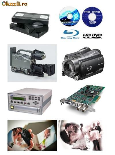 Copiez casete VHS, VHS-C, 8mm, Digital8, miniDV pe DVD foto mare