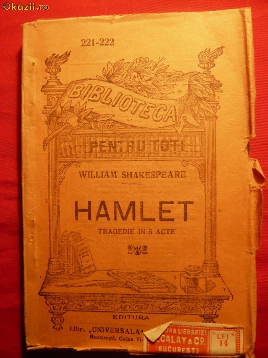 W. Shakespeare - HAMLET - cca. 1928 foto mare